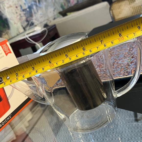 Grosche "Sicily" glass teapot with stainless steel infuser, 1200 ml/40.5 fl oz. - Picture 6 of 11